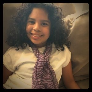 Purple Zebra Print Scarf